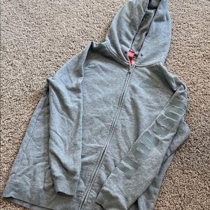 Nike Heather Gray Full-Zip Hoodie